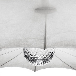 Ritta Suspension Vintage, Métal/Soie, Blanc, Salon/Salle à Manger