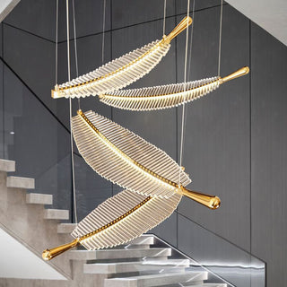 Arisha Nordique Luxe LED Suspension Métal Acrylique Hôtel Salon