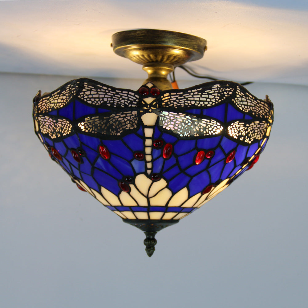 Tiffany Vintage Plafonnier Libellule Chambre À Coucher