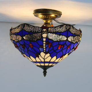 Tiffany Vintage Plafonnier Libellule Chambre À Coucher