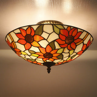 Tiffany Luxe  Plafonnier Tournesol Chambre À Coucher/Salon