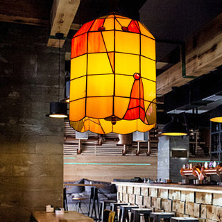 Tiffany Moderne LED Suspension Métal/Verre Salle À Manger/Bar
