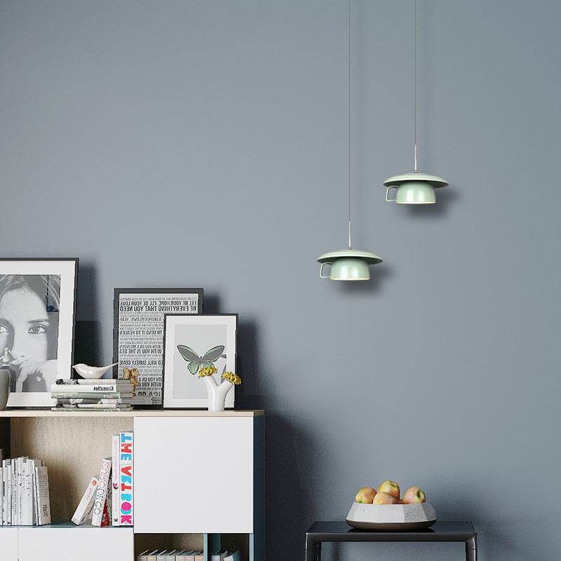 Valentina Rustique Tasse Céramique LED Suspension Salon