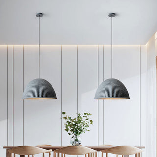Valentina Suspension Dôme Moderne, Résine, Blanc/Noir/Gris, Librairie/Chambre à Coucher