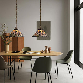 Tiffany Vintage LED Suspension Métal Verre Chambre À Coucher/Salon