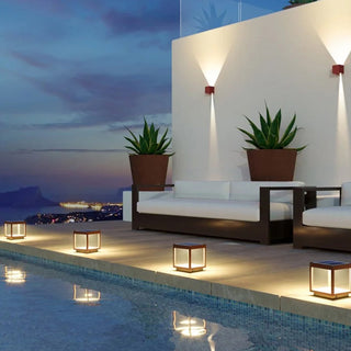 Ferra Lampadaire d’extérieur solaire rechargeable contemporain