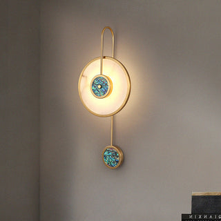 Kristy Moderne Métal Albâtre Applique Murale Intérieur Chambre à coucher
