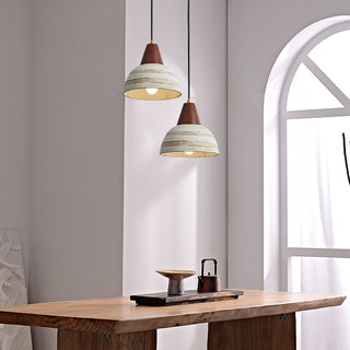 Muto Nordique LED Suspension Métal/Céramique/Bois Chambre À Coucher