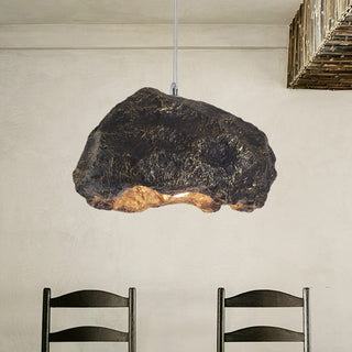 Avi Suspension Irrégulier Naturelle, Résine/Acrylique, Gris/Noir, Chambre
