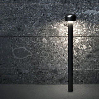 Ray Extérieure Champignon Moderne, Métal, Argent/Noir, Extérieur