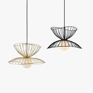 Ritta Luminaires  Suspension Vertigo LED Métal Noir/Or Salle à manger
