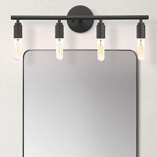 Silva Applique Murale Simple, Métal/Verre, Noir, Salle de Bain