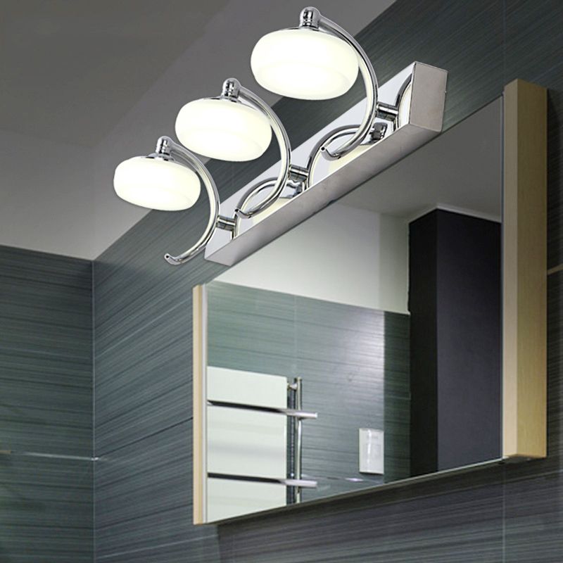Arisha Applique Murale en Forme de Lanterne, Métal/Verre, Blanc, Chambre