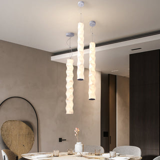 Arisha Suspension Bande Moderne, Metal/PET, Blanc, Chambre