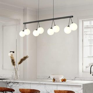 Valentina Nordique LED Lustre Noir Métal/Verre Salle À Manger/Chambre À Coucher