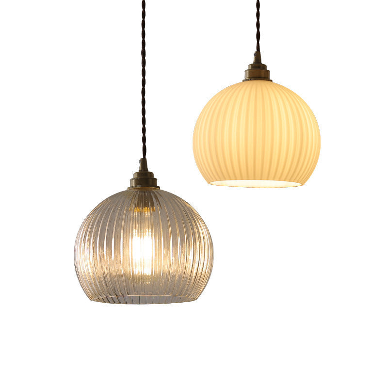 Valentina Minimaliste Sphère Métal/Verre LED Suspension Blanc/Transparent