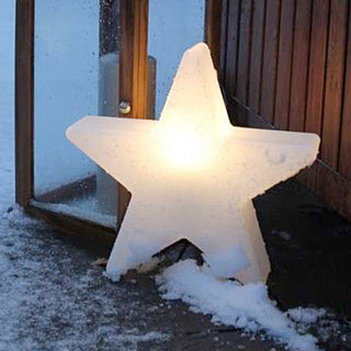 Aria Lampadaire Etoile Moderne, Acrylique, Blanc, Extérieur