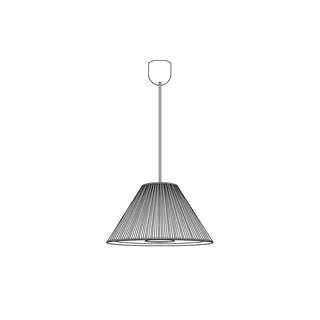 Ritta Suspension Vintage, Métal/Tissu, Brun, Salon