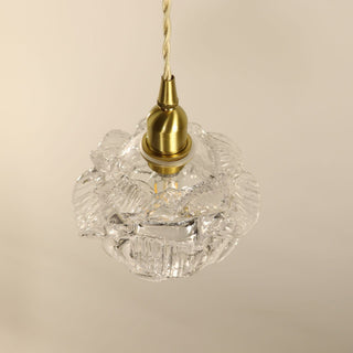 Valentina Romantique Rétro Rose Suspension Clair Verre Chambre à coucher