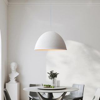 Valentina Suspension Dôme Moderne, Résine, Blanc/Noir/Gris, Librairie/Chambre à Coucher
