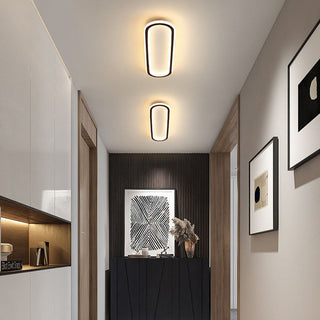 Surex Plafonnier Ovale Minimaliste Noir/Or/Doré Rosé-Luire