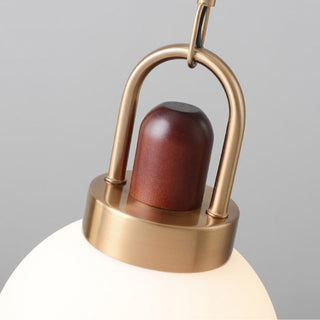 Valentina Moderne LED Suspension Métal Bois Verre Salle à Manger Chambre à Coucher