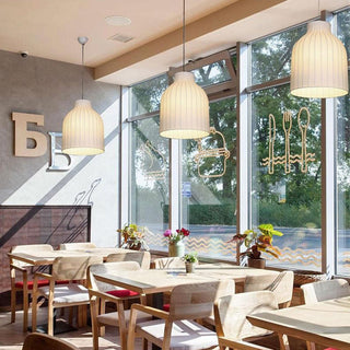 Ritta Suspension Vintage, Métal/Soie, Blanc, Salle à Manger