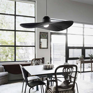 Ritta Suspension Vintage, Métal/Tissu, Blanc/Noir, Salle à Manger