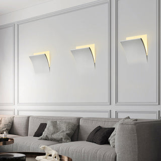 Aria Applique Murale Encastrée/Plâtre, Moderne, 4 Styles, Métal, Blanc, Salon