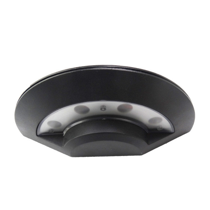Ray Applique Murale Coquille Moderne Minimaliste, Métal, Noir, Jardin