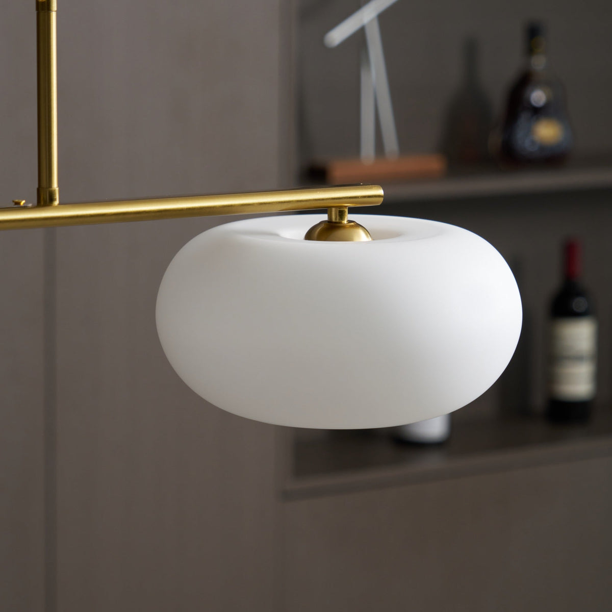 Sylvelise Suspension Lampe Linéaire à 3 Lumières en Forme de Globe