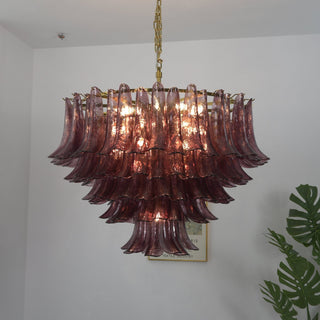 Amethyst Bloom Chandelier-Neutral Decor