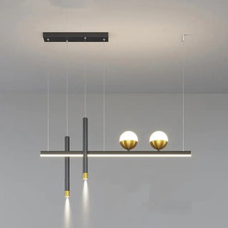 Arisha  Luminaires Suspension Minimaliste Globe Double Métal Salle à manger