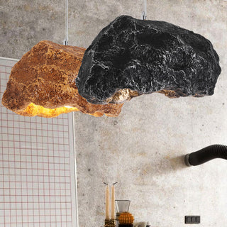 Avi Suspension Irrégulier Naturelle, Résine/Acrylique, Gris/Noir, Chambre