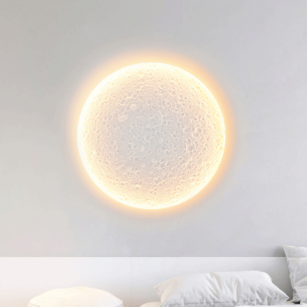 Aria Applique Murale de Peinture Dimmable avec Télécommande, 2 Style, Blanc, Salon