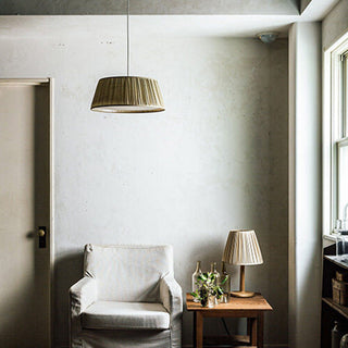Ritta Suspension Vintage, Métal/Tissu, Brun, Salon
