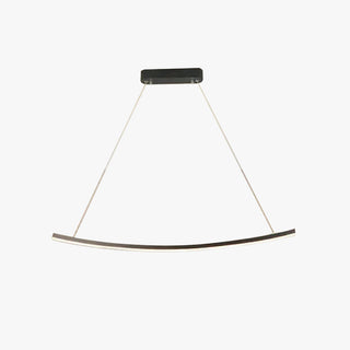 Arisha Suspension Linéaire Minimaliste, Aluminium/Gel de silice, Noir, Salon