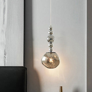 Valentina Suspension Luminaire LED Retro Chrome Métal/Acrylique Chambre Salon