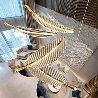 Arisha Nordique Luxe LED Suspension Métal Acrylique Hôtel Salon