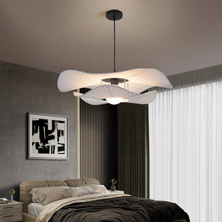 Ritta Suspension Petale Retro, Metal/Tissu, Blanc, Chambre à Coucher