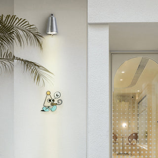Ray Applique Murale Horloge Moderne, Métal, Noir/Gris/Cuivré/Aluminum, Balcon