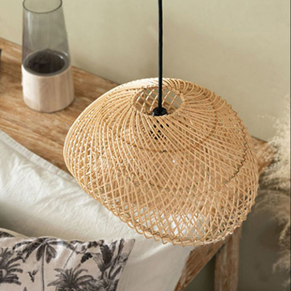 Juno Suspension style rustique en rotin