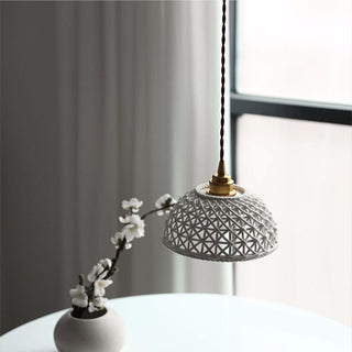 Valentina Suspension Luminaire Retro Nordique Métal/Céramique Chambre