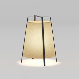 Ritta Lampadaire Dôme Nordique, Métal/Tissu, Beige, Chambre à Coucher