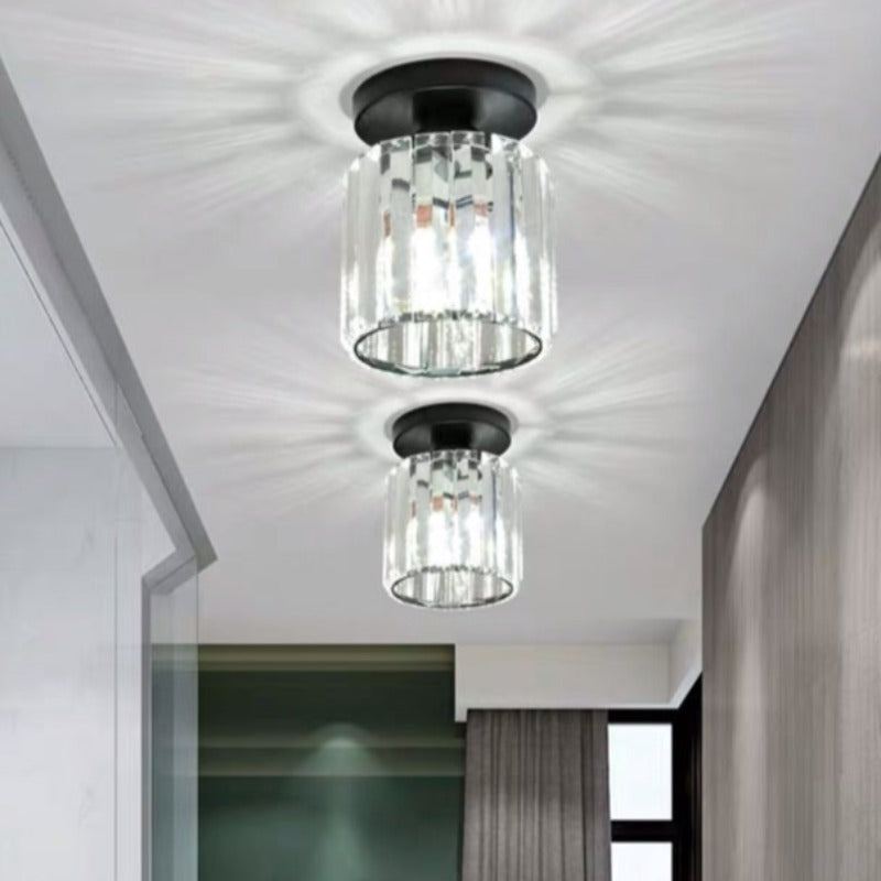 Arisha Moderne Plafonnier Métal Verre Chambre À Coucher