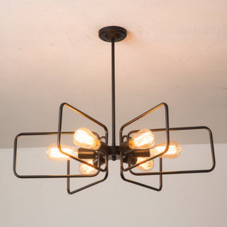 Silva Industriel LED Suspension Noir Métal Salon/Chambre À Coucher