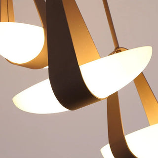 Valentina Suspension Luminaire Industrielle Rouge Verre Métal Salon