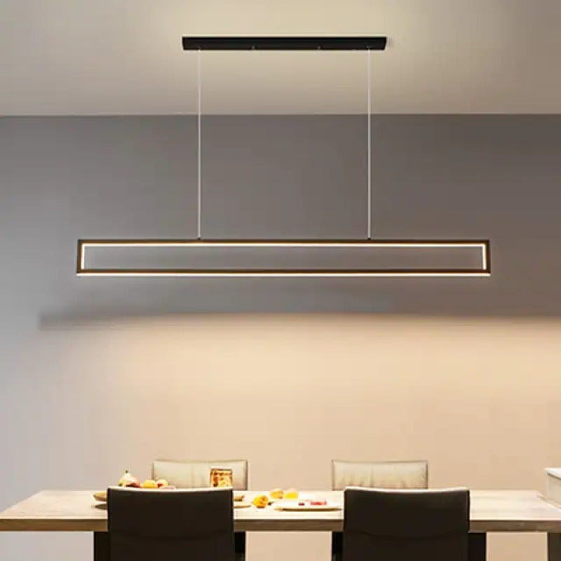 Ray Lampe suspendue moderne à revêtement LED minimaliste pour salle à manger