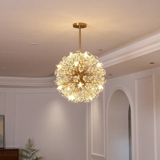 Aurora Lustre de Luxe en Métal Doré