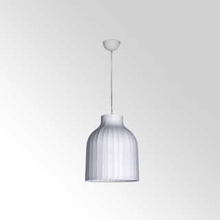 Ritta Suspension Vintage, Métal/Soie, Blanc, Salle à Manger